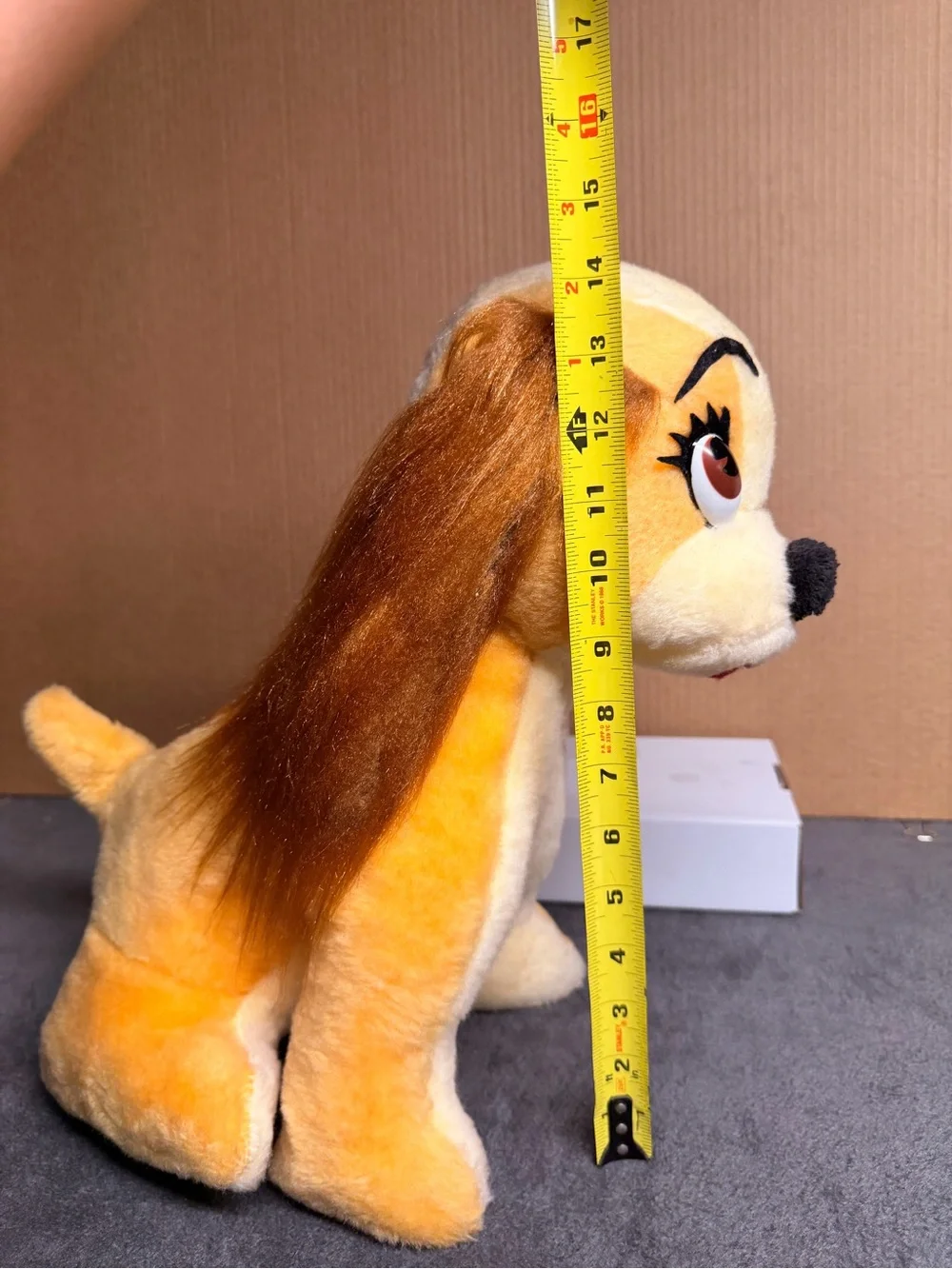 Vtg 1970s California Stuffed Toys Disney Lady Plush Dog Long Furry Ears 12